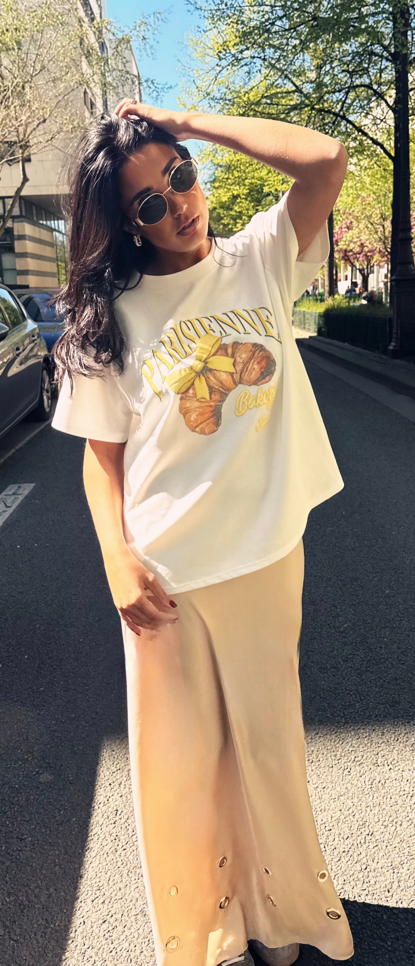 T shirt Parisienne Jaune