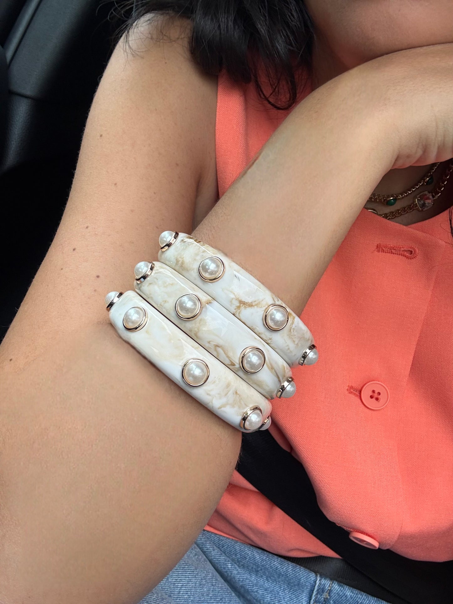 Bracelet blanc Bonnie