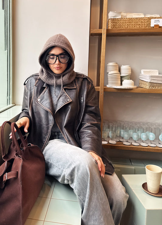 Cagoule Tessa taupe