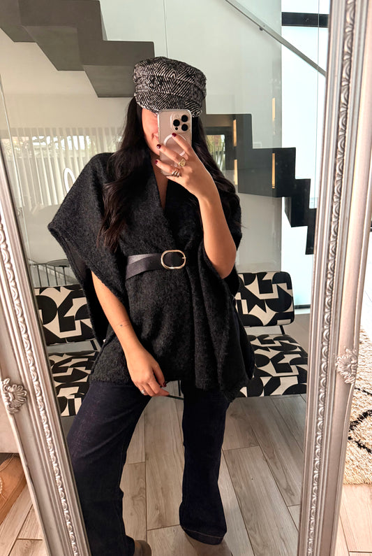 Gros gilet ceinturé Claudia