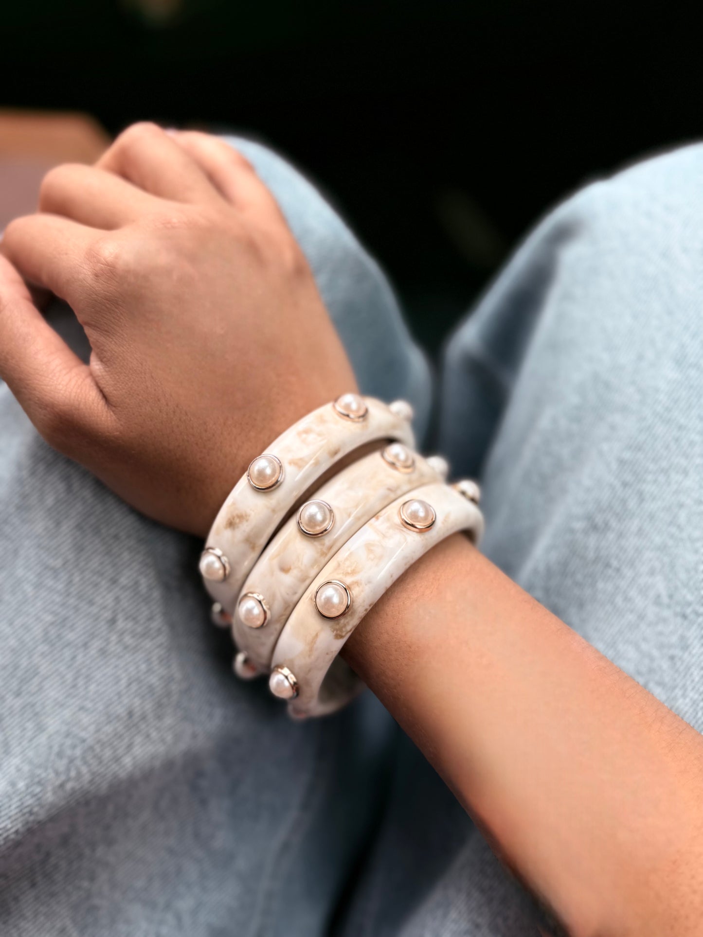 Bracelet blanc Bonnie