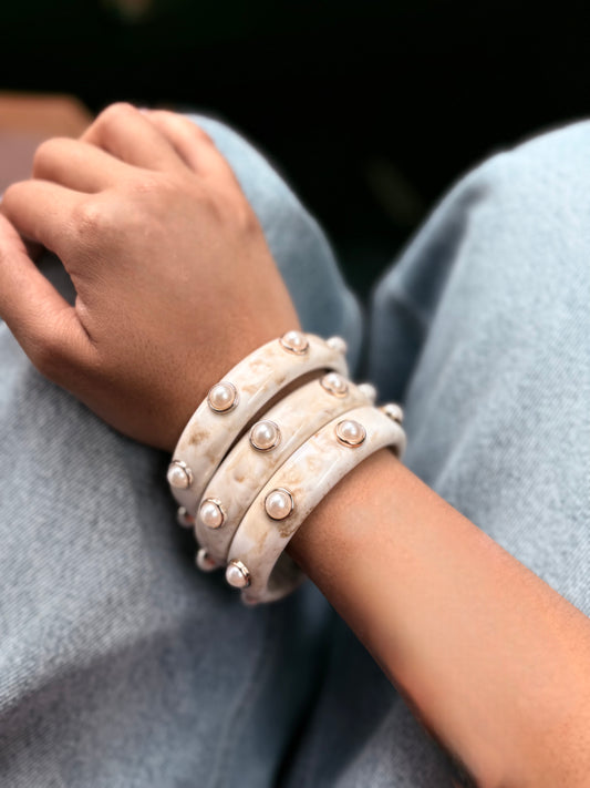 Bracelet blanc Bonnie