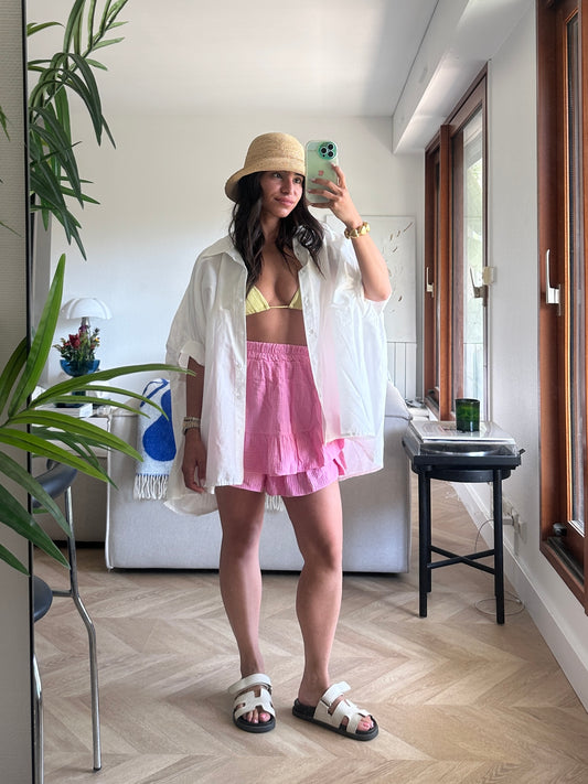 Jupe short rose Luna