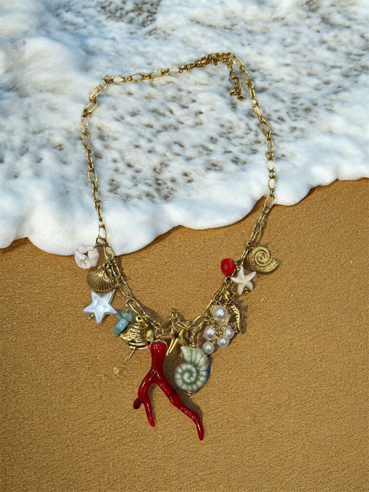 Collier Breloques coquillages